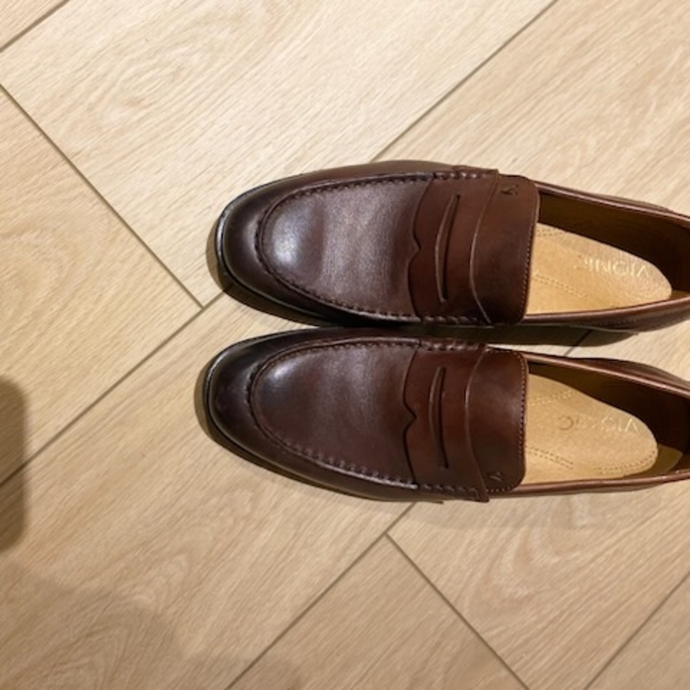 Sophisticated Brown Leather Slip-On Loafers